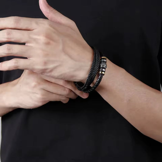 To My Son Stainless Steel Message Bracelet Gift Set