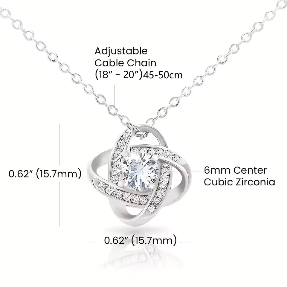 Zircon Bloom Flower Pendant Necklace Gift Set