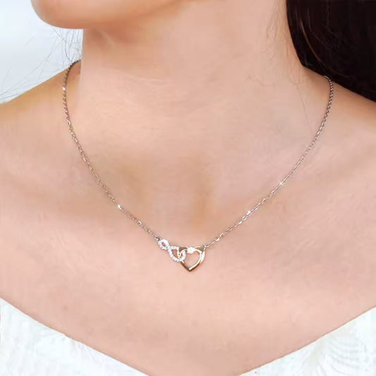 Infinity Heart Love Necklace Gift Set