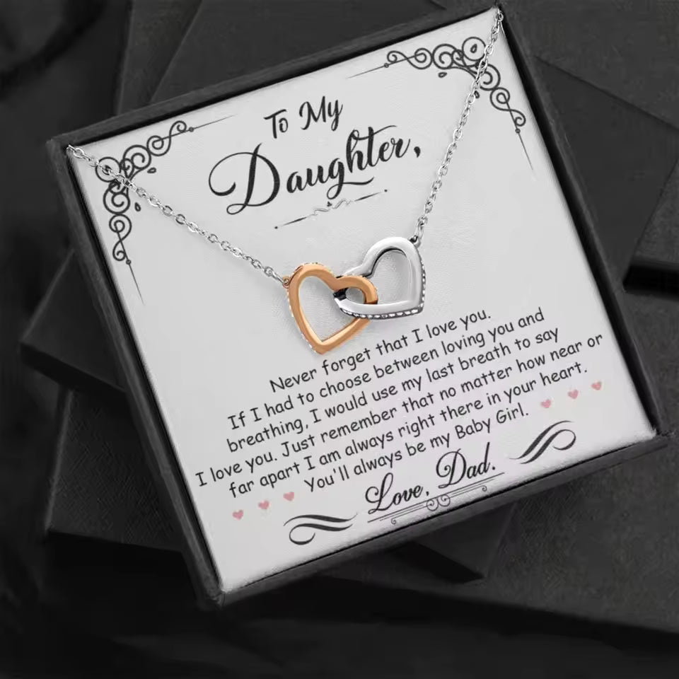 Forever Love Daughter Cubic Zirconia Necklace