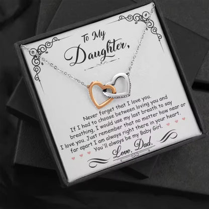 Forever Love Daughter Cubic Zirconia Necklace