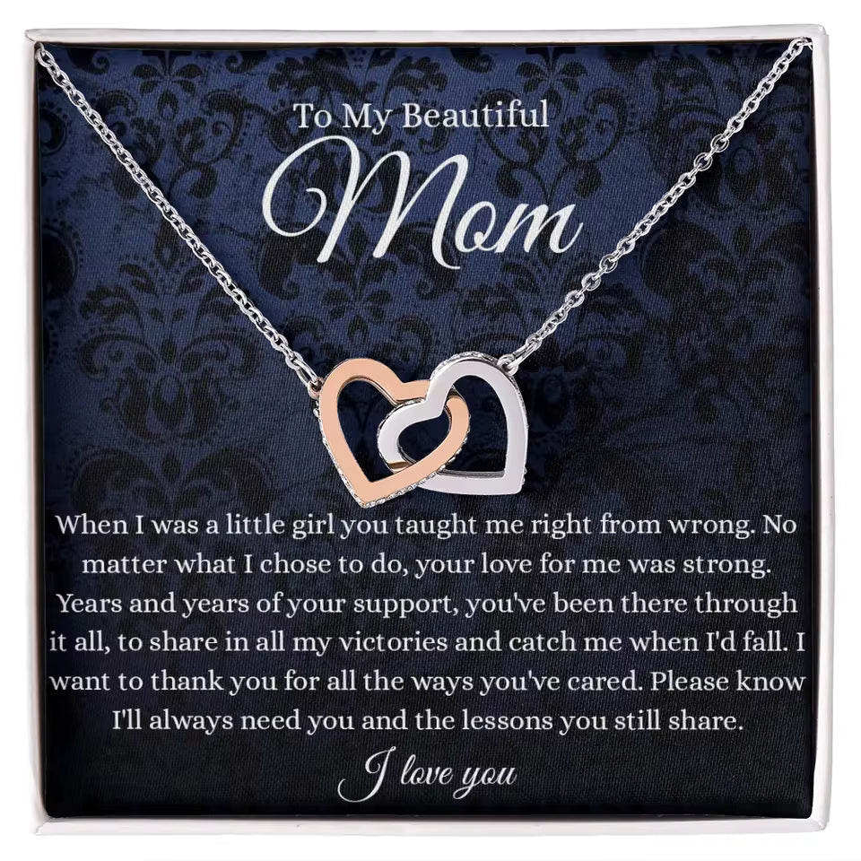 Timeless Heart Necklace Gift Set for Mom