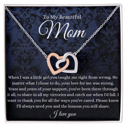 Timeless Heart Necklace Gift Set for Mom
