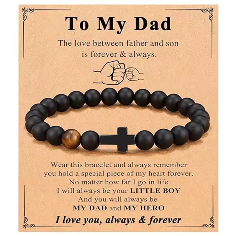 FaithStone Cross Beaded Bracelet