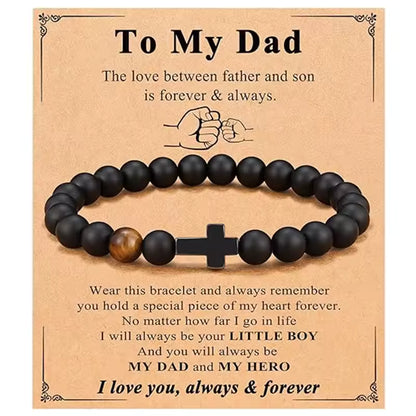 FaithStone Cross Beaded Bracelet