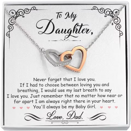 Forever Love Daughter Cubic Zirconia Necklace