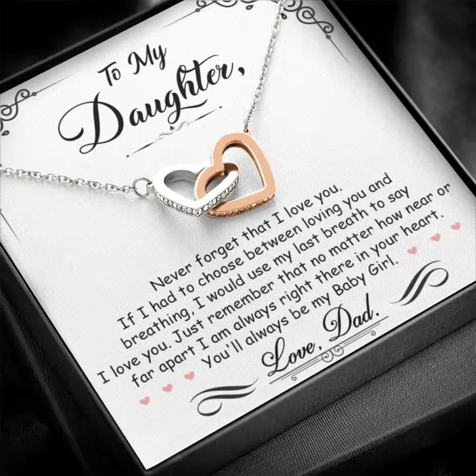 Forever Love Daughter Cubic Zirconia Necklace
