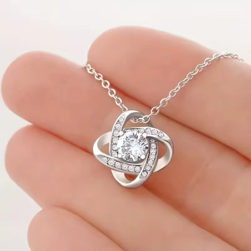 Zircon Bloom Flower Pendant Necklace Gift Set